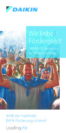 PDF-Download: Daikin Flyer zum Fördergeld-Service für Wärmepumpen.